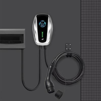 China EV Charger Factory Manufacturer Type - 2 32a 7kw Wallbox L240xW152xH96 EV Fast Charging Station (mm) for sale