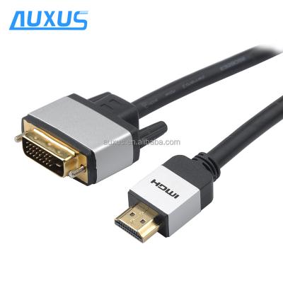 China High end multimedia design dvi to hdmi cable with alu head for computer for sale