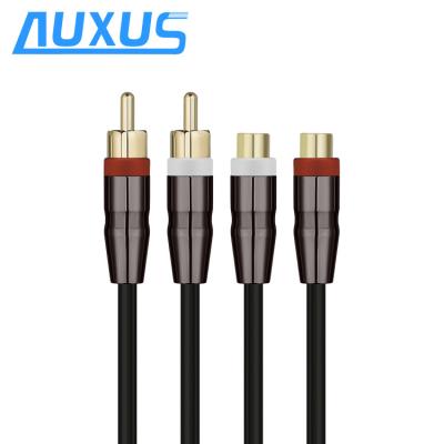 China Multimedia High End Rca 2 To rca 2 Cable Male To Female Japan AV Cable for sale