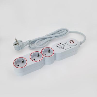 China Residential / General Purpose Power Strip Outlet With Automatic Voltage Protector 3 Way 230V, 16A for sale