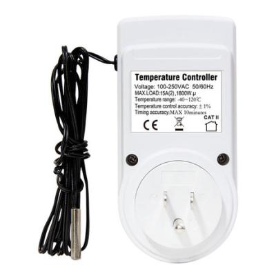 China LCD 3500W Room Temperature Adjustable Degree Of Display Residential / General Purpose Temperature Control Outlet -40 To 120 for sale