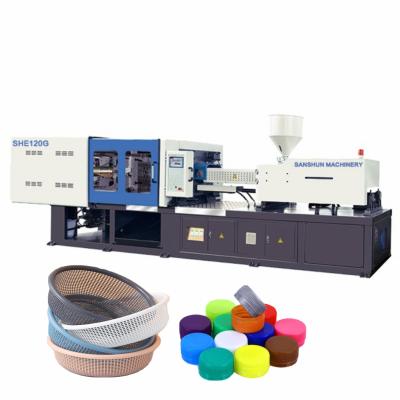 China Factory Outlet 120 Ton A100 Servo Motor Horizontal Plastic Bottle Cover Baskets Plastic Injection Molding Machine for sale