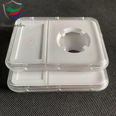 China Eco-friendly Material Transparent Acrylic Rectangular Compression Coin Slab Storage Boxes Capsules Rack for sale