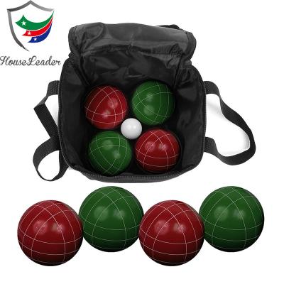 China Outdoor Sports Set Backyard Resin Premium Bocce Ball Set For Families Complete Bocce Yard And Lawn Games for sale