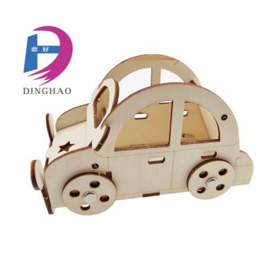 China Wooden Toy Kids Puzzle Car Model Craft Toy for sale