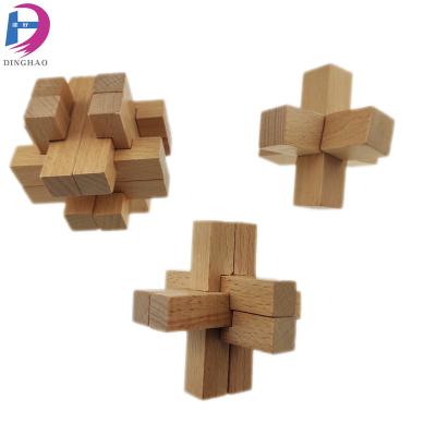 China Toy Hot Sale Designs Wooden 3D Puzzle Educational Games for sale