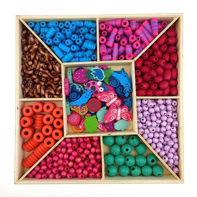 China China Home Suppliers Decoration Wooden Beads For Jewelry Making for sale