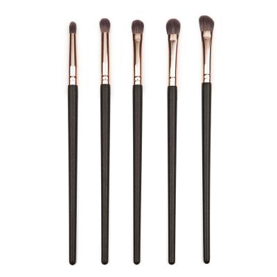 China Rose Gold Synthetic Eyeshadow Private Label Brush Shinedo5 Pcs Hair Lip Eyeliner Blending Kit Makeup Brushes Set for sale