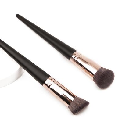 China Angular Blush Free Sample Brochas De Maquillaje Kabuki Cosmetics Foundation Professional Make Up Brushes Natural Wood Handle Makeup Brush Set for sale