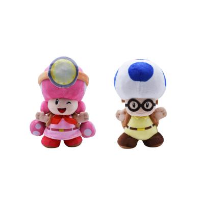 China 1 Super Kinopio Mario Plush Toys Super Mario Schoolbag Mushroom Girl Plush Doll for sale