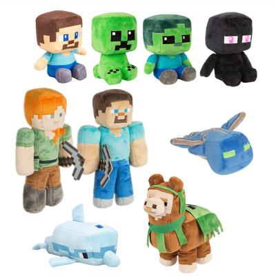 China Wholesale 40 Minecraft Plush Toy Creeper Steve Plush Toy Pixel Stuffed Minecraft Animal Plush Toy for sale