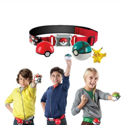 China 1 Pokemon Toy Belt Pokemon Retractable Pokeball Belt Boxed Pokemon Toy Belt for sale