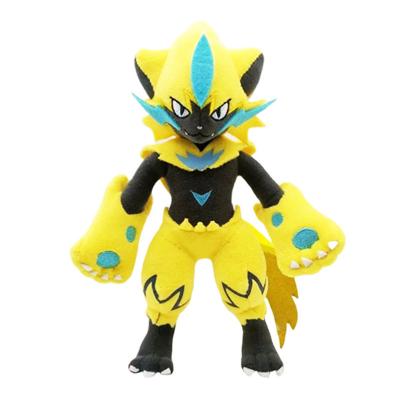 China 1 Pokemon Zeraora Plush Doll Thunder Lightning Tiger Yellow Cat Tiger Doll Pokemon Toy for sale