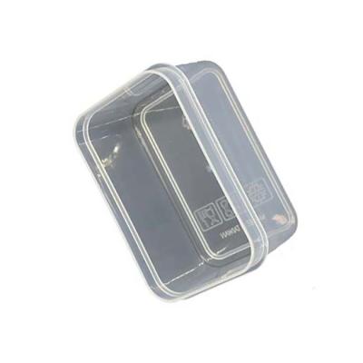 China Professional Transparent Food Production 90*59*47mm Sizes Plastic Food Container Set Plastic Crisper for sale