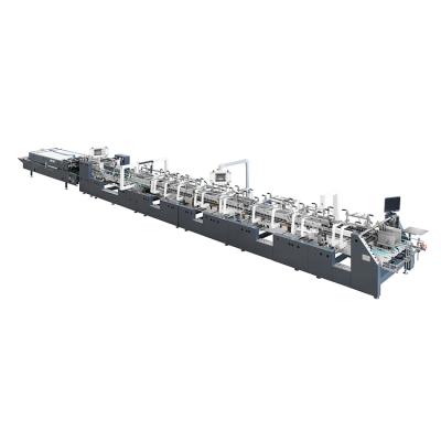 China Food China Maker High Speed ​​4 6 Corners Bottom Lock Semi Automatic Box Folder Gluer Machine for sale