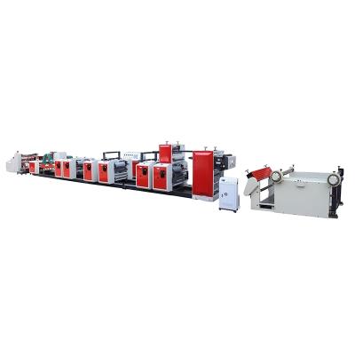 China Bag printing high speed non woven pe film bag plastic bag flexo offset printing machine with cheap price for sale