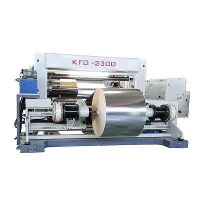 China Cost Effective Food BOPP PET CPP PE PVC Film Slitting Machine Paper Slitting Rewinding Machine for sale