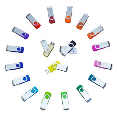 China 2019 hotselling Metal+plastic swivel usb flash drive with customized logo for wholesale gift for sale