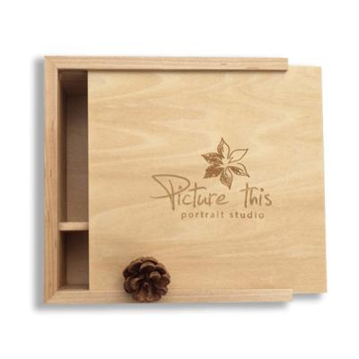 China Handmade wooden packaging boxes and usb for gift for sale