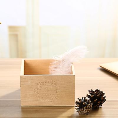 China Decor Handmade Eco-friendly Wooden Storage Gift Box For Preserved Fresh Flower Box, Plant Wooden Box for sale