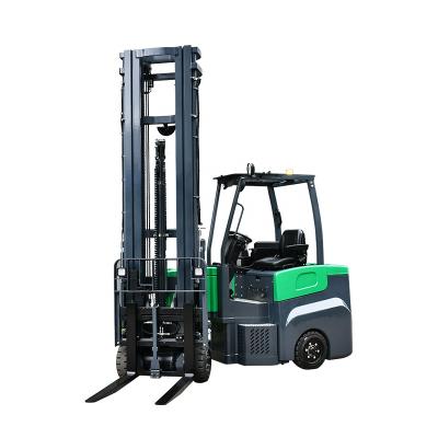 China Articulated forklift 2T 12.5m hydraulic steering solid tire laser transmitter for sale