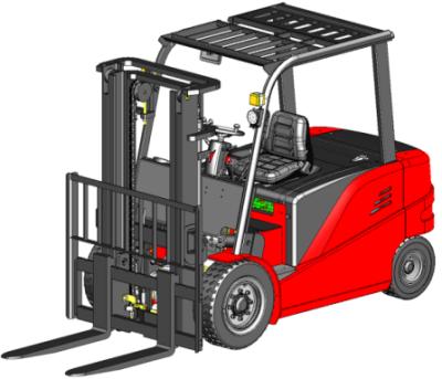 中国 MiMA heavy duty 5T electric forklift truck 4-wheel counterbalance forklift lead/Li-ion battery powered forklift trolley price 販売のため