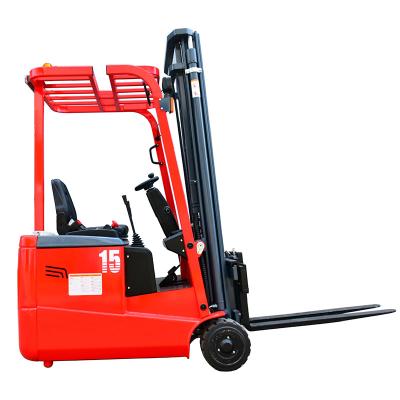 China China MiMA 1/1.5T load mini type electric forklift 4.5M EPS system 3 wheels with sideshifter PU tire schabmueller motor for sale