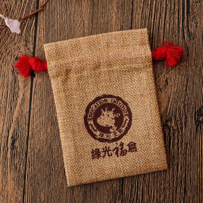 China 100% eco-friendly jute wholesale bags with drawstring bag drawstring for sale