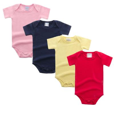 China Short Sleeve Success 2018 Jumpsuit Baby Clothing Plain Baby Rompers Newborn Infant Unisex Cotton for sale