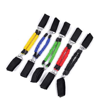 China Durable Resistance Tube Set Grip With Foam Handles Speed ​​Agility Training Leg Running Resistance Bands Tubes Exercise for sale