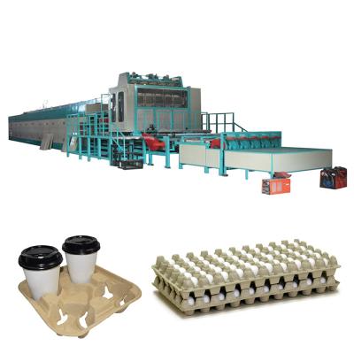 China Manufacturing Plant waste paper pulp molding machine automatic complete set Paper egg trays making machine for sale