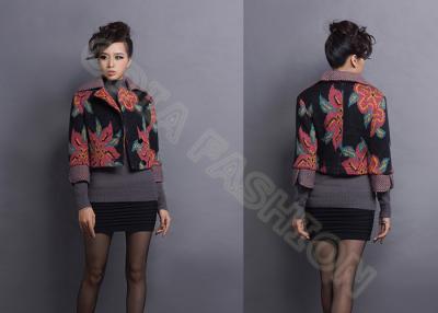 China Elegante 3/4 Jacquardsweaters van Kokerdames/van de Buitensporige Vrouwen van de Polokraag Sweaterlagen Te koop