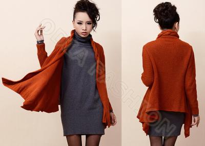 China 2014 Womens Cable Knit Sweaters Twist Collar Long Sleeve Cardigan for sale