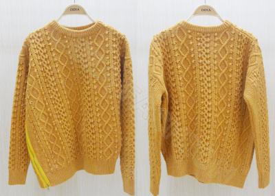 China Das Kabel-Strickpullis der Bällchen Knit-Frauen asymetrisch, S M L Größe XL XXL zu verkaufen