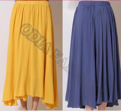 China Summer Nifty Lovely Womens Wool Skirts Long Solid , Anti Wrinkle for sale