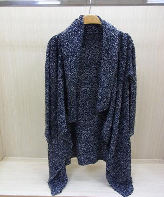 China Autumn Cardigan Ladies V Neck Sweaters Fine Knit Poncho Sweater for sale