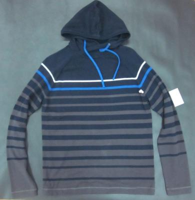 China Spring Mens Wool Sweaters Shirt Knitted Striped Pullover With Hood for sale