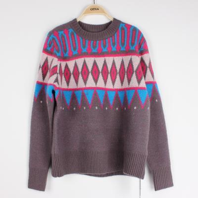 China De Sweaters van de Casueljacquard voor Kerstmis van Vrouwenaran breien Verbindingsdraad breien Patroon Te koop