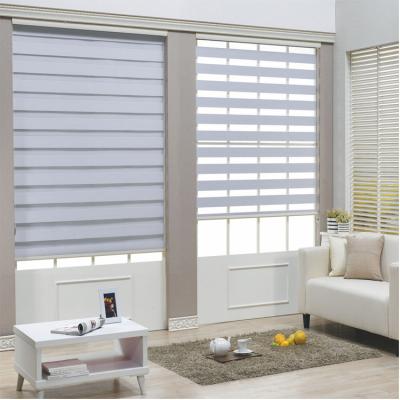 China Minimalist Top Selling Zebra Indoor Roller Shades Zebra Rolling Shade Privacy Window Shades Pure Light Control Wireless for sale