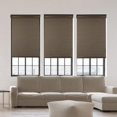 China Hot Selling Minimalist Shangri-La Sun Triple Shade Indoor Blind Blackout Tie Down Shangri-La Roller Shade For Window for sale