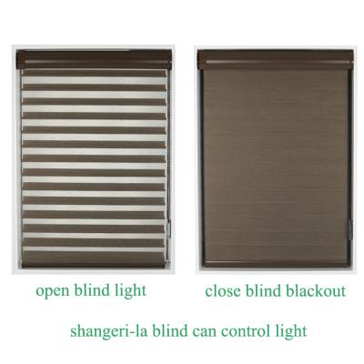 China Good Quality UV Protection Blackout Coat Translucent Shangri Blind For Living Room for sale