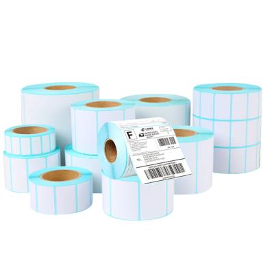 China Disposable American Free Custom Barcode Private Paper Degradable Blank Sticker Thermal Printer 4x6 Compostable Shipping Label for sale