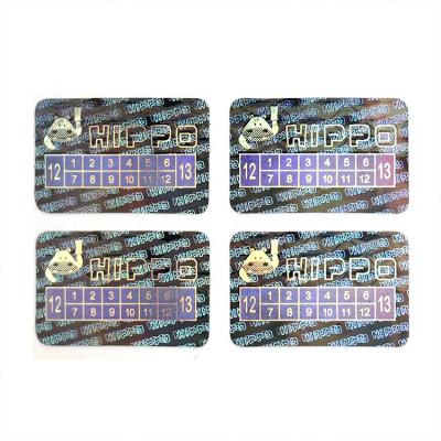 China Custom Authentic Hologram Anti-Counterfeit Stickers With Serial Numbers Laser Security Tags Adhesive Labels for sale