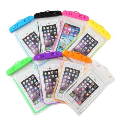 China Cheap Luminous Waterproof Bag Phone 6s Plus Waterproof, 7, 7 Plus, 8 PVC Waterproof Bags Portable Mobile Phone Accessories for sale