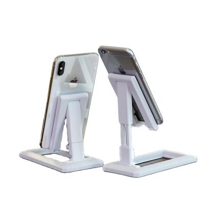 China Creative Adjustable Folding Live Broadcast Mobile Cell Phone Telescopic Tablet Universal Mini Desktop 2 in 1 Power Bank Stand Bracket for sale