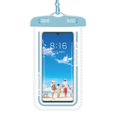 China Hot Selling Waterproof Mobile Phone Filter Frame Mobile Phone Case Transparent Diving Swimming Bag for sale