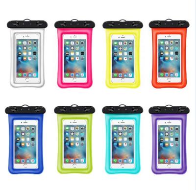 China Waterproof PVC Water Proof Floating Waterproof Phone Dry Pouch Phone Bag Cover For All Models for sale