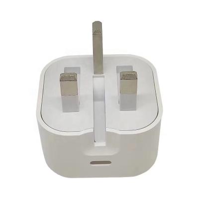 China Original Quality UK Plug 18W/20W Fast Charging Charger For Apple 11/12 3 Type-C Fast Charging Travel USB Wall PD Pin Plug QC 3.0 Adapter for sale