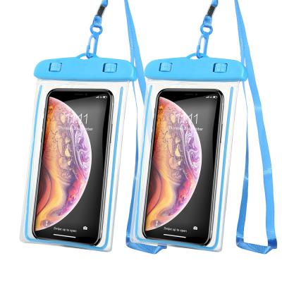 China 2021 Waterproof Waterproof Phone Pouch Case Floating Universal Clear PVC Waterproof Bag For Smartphone for sale