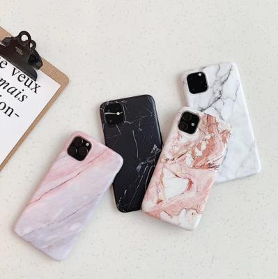 China High Quality Anti-drop Marble Case For iPhone 11 IMD Carbon Fiber TPU Phone Case For iPhone 12 for sale